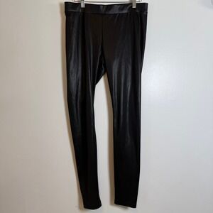 Juicy Couture Black Faux Leather Leggings Pants Women's‎ Medium